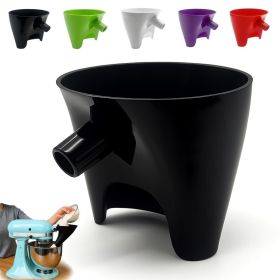 Flour Funnel for Kitchen Aid Mixer Anti-Splash Accessory Tilt-Head 5Qt (KSM150) (Color: Black)